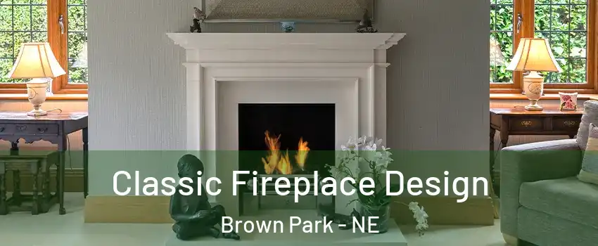Classic Fireplace Design Brown Park - NE