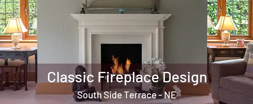 Classic Fireplace Design South Side Terrace - NE