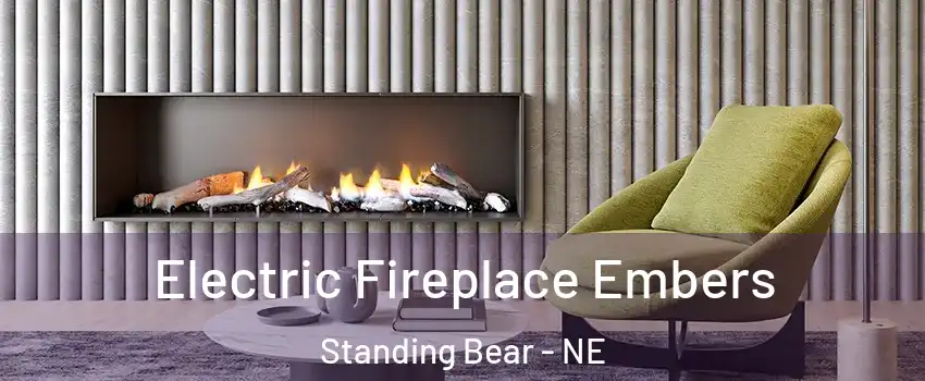 Electric Fireplace Embers Standing Bear - NE