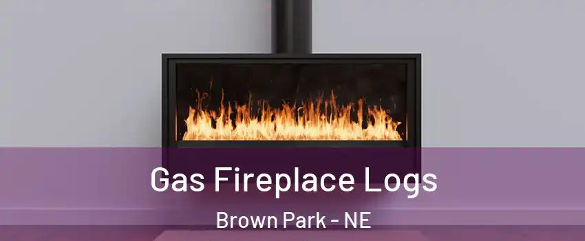 Gas Fireplace Logs Brown Park - NE