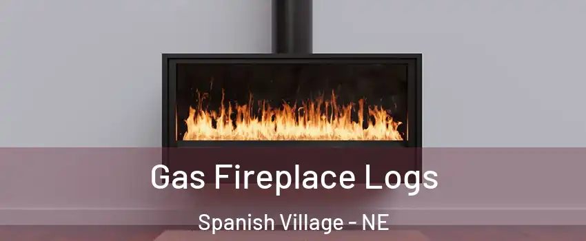 Gas Fireplace Logs Spanish Village - NE