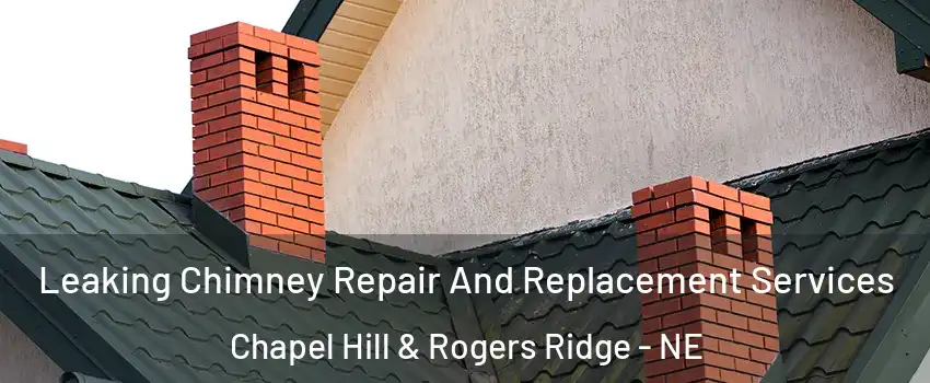 Leaking Chimney Repair And Replacement Services Chapel Hill & Rogers Ridge - NE