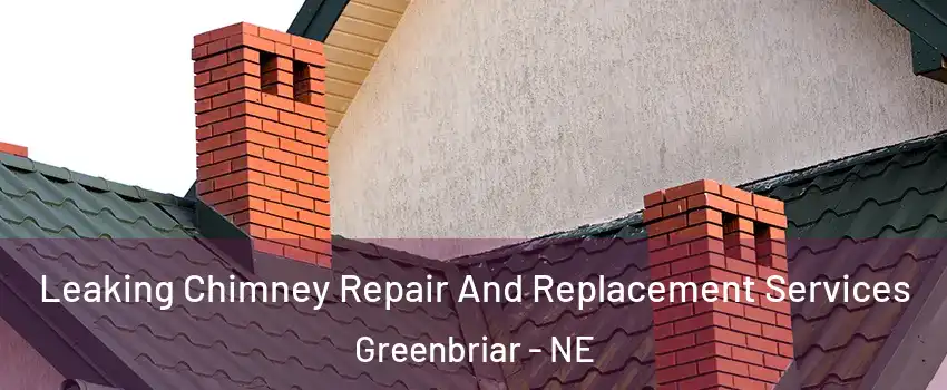 Leaking Chimney Repair And Replacement Services Greenbriar - NE