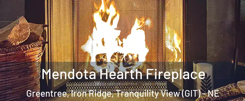 Mendota Hearth Fireplace Greentree, Iron Ridge, Tranquility View (GIT) - NE