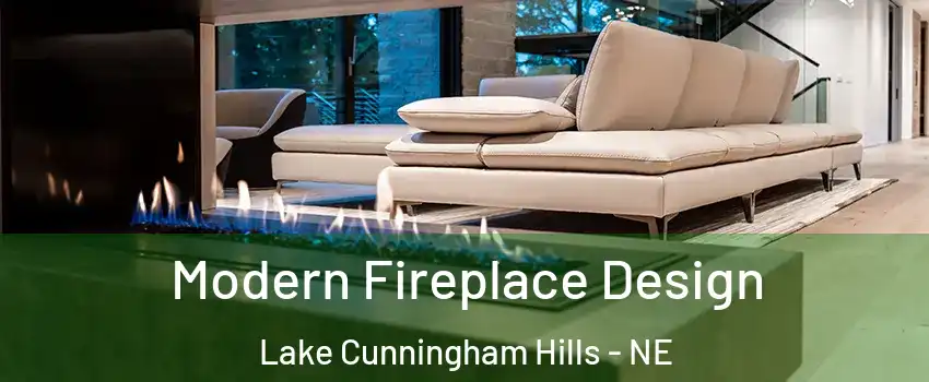 Modern Fireplace Design Lake Cunningham Hills - NE
