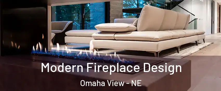 Modern Fireplace Design Omaha View - NE