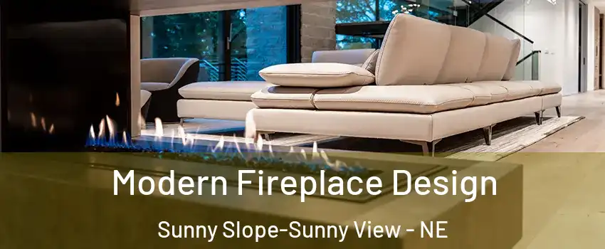 Modern Fireplace Design Sunny Slope-Sunny View - NE