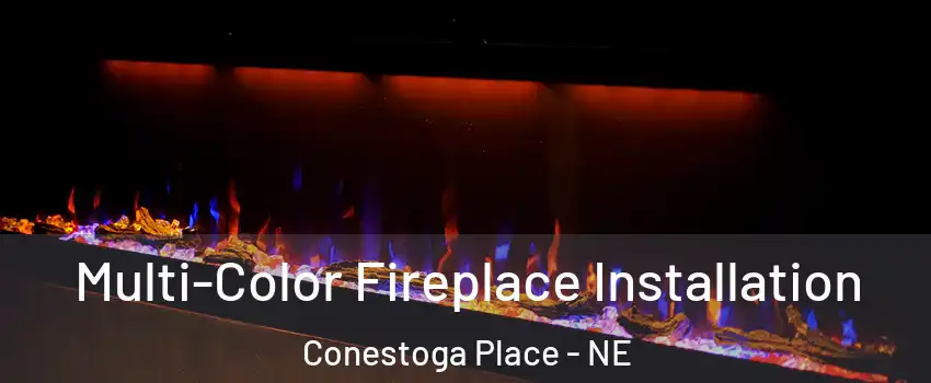 Multi-Color Fireplace Installation Conestoga Place - NE