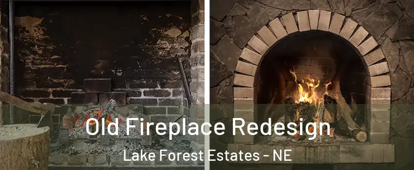 Old Fireplace Redesign Lake Forest Estates - NE