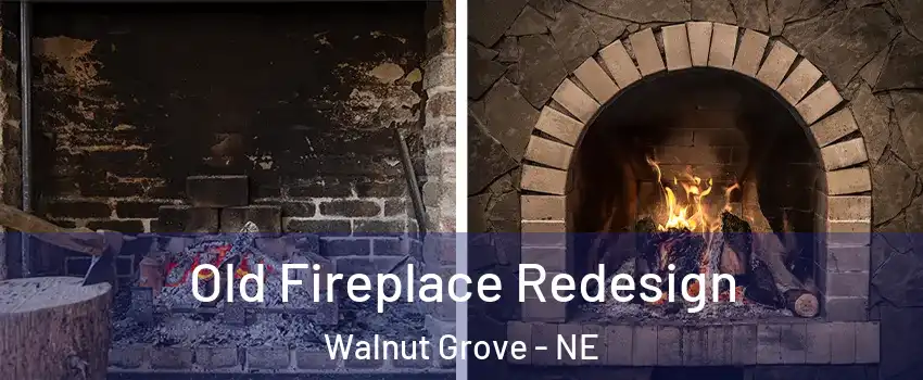 Old Fireplace Redesign Walnut Grove - NE
