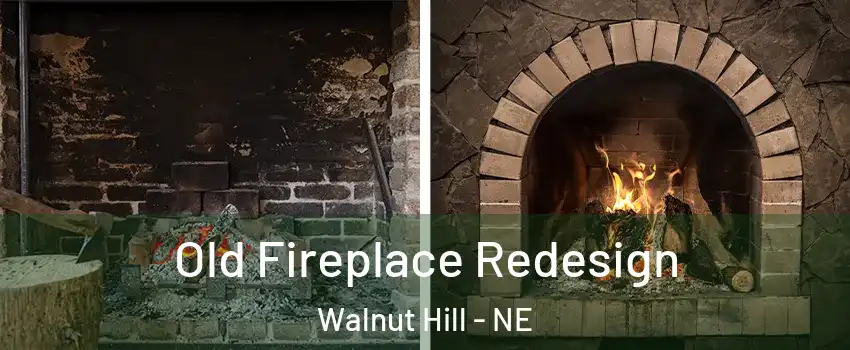 Old Fireplace Redesign Walnut Hill - NE