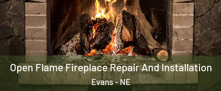 Open Flame Fireplace Repair And Installation Evans - NE