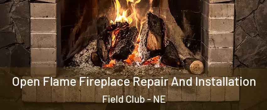 Open Flame Fireplace Repair And Installation Field Club - NE