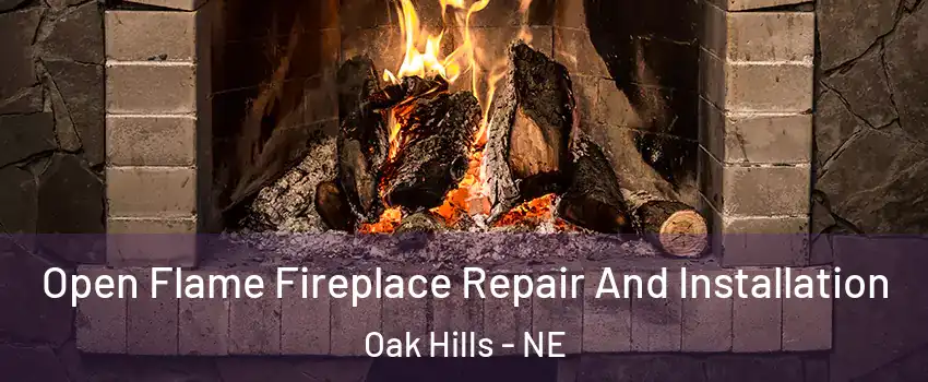 Open Flame Fireplace Repair And Installation Oak Hills - NE
