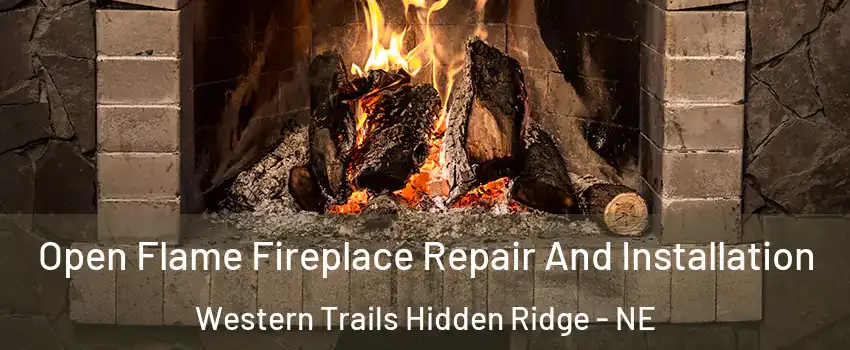 Open Flame Fireplace Repair And Installation Western Trails Hidden Ridge - NE